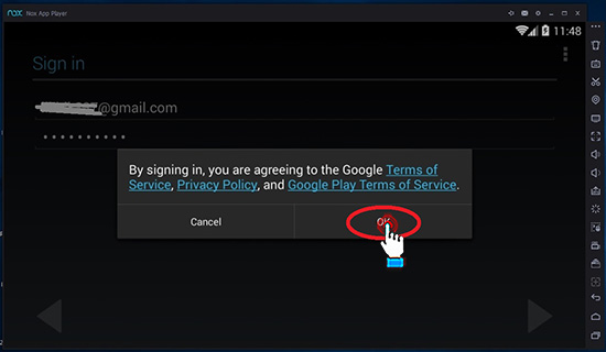 Chọn OK để xác nhận đăng ký